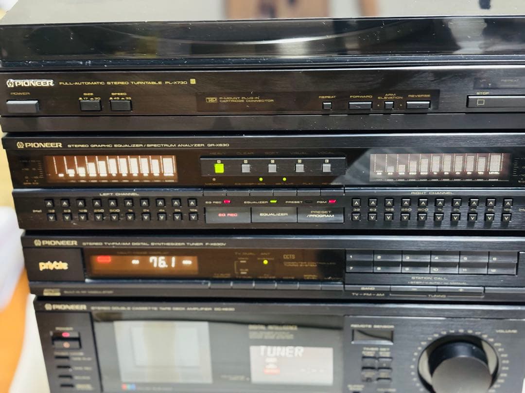パイオニア　レトロなコンポ private CD.カセット.ラジオ.レコード