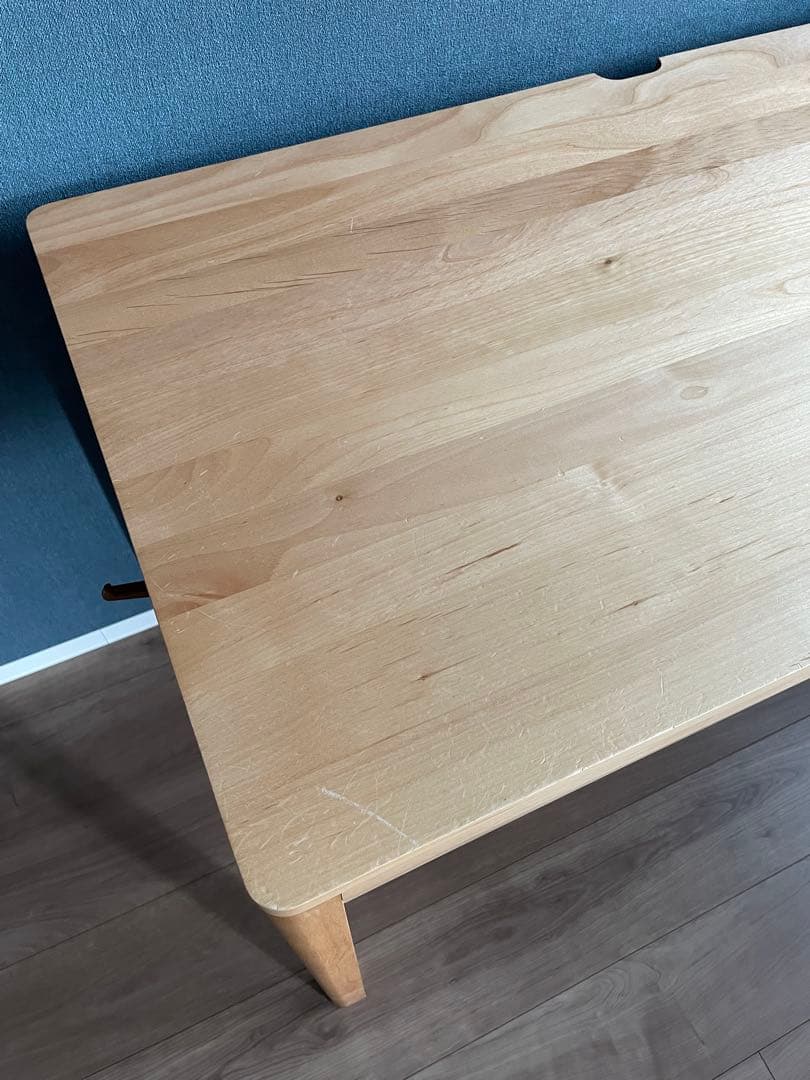 堀田木工☆天然木　軽量デスク　作業台　机　木製デスク 事務机　在宅　学習机