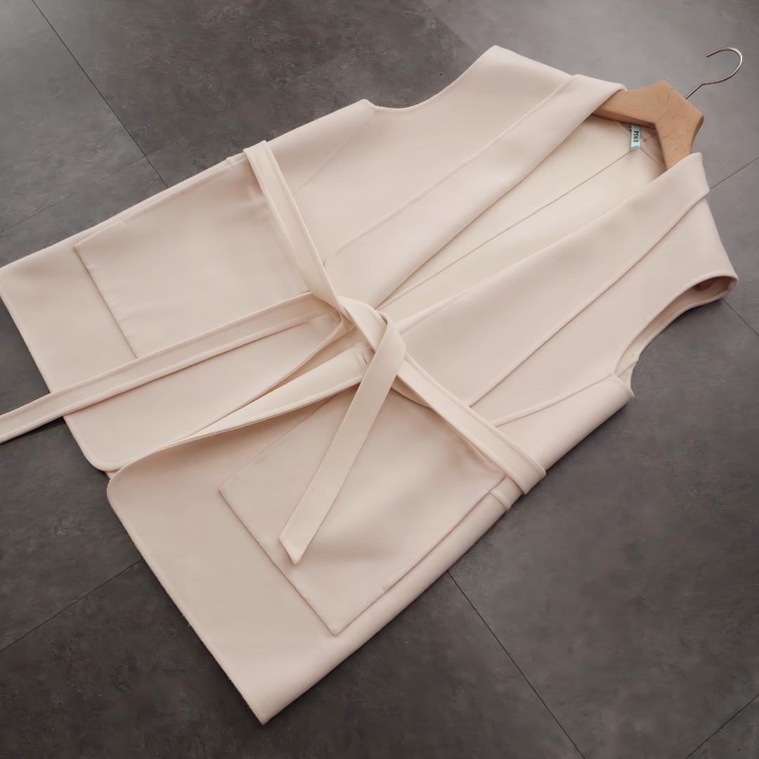 Drawer｜ドゥロワー ウールベルテッドショールカラージレ/ベスト