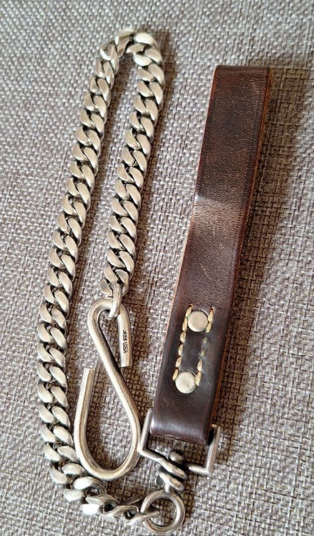 テンダーロインウォレットチェーン シルバー 925コードバンTENDERLOIN