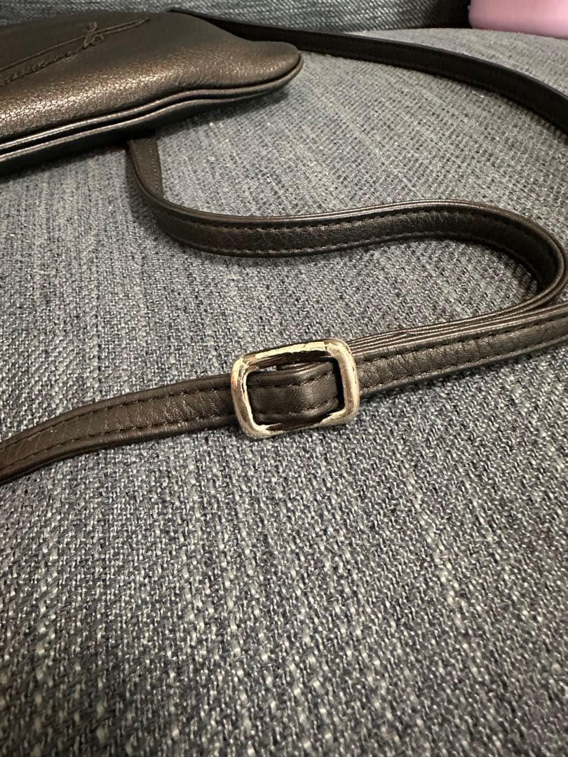 ヨウジヤマモト 2way サコッシュ クラッチ 立体ロゴ レザー