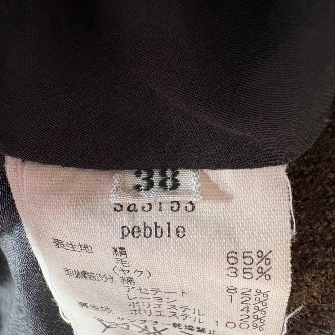 mina perhonenミナペルホネンpebble刺繍 シルクヤクワンピース