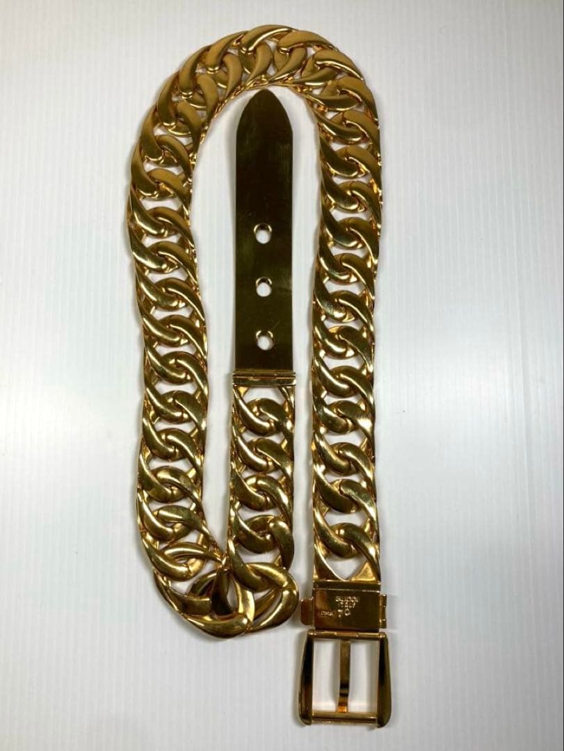 美品　GUCCI グッチ　チェーンベルト　ゴールドカラー
