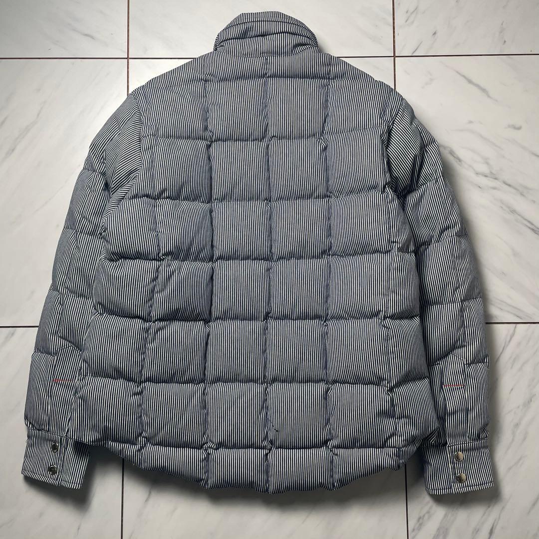 クレセントダウンワークス ボーイズマーケット別注 ダウンシャツ 紺白 L