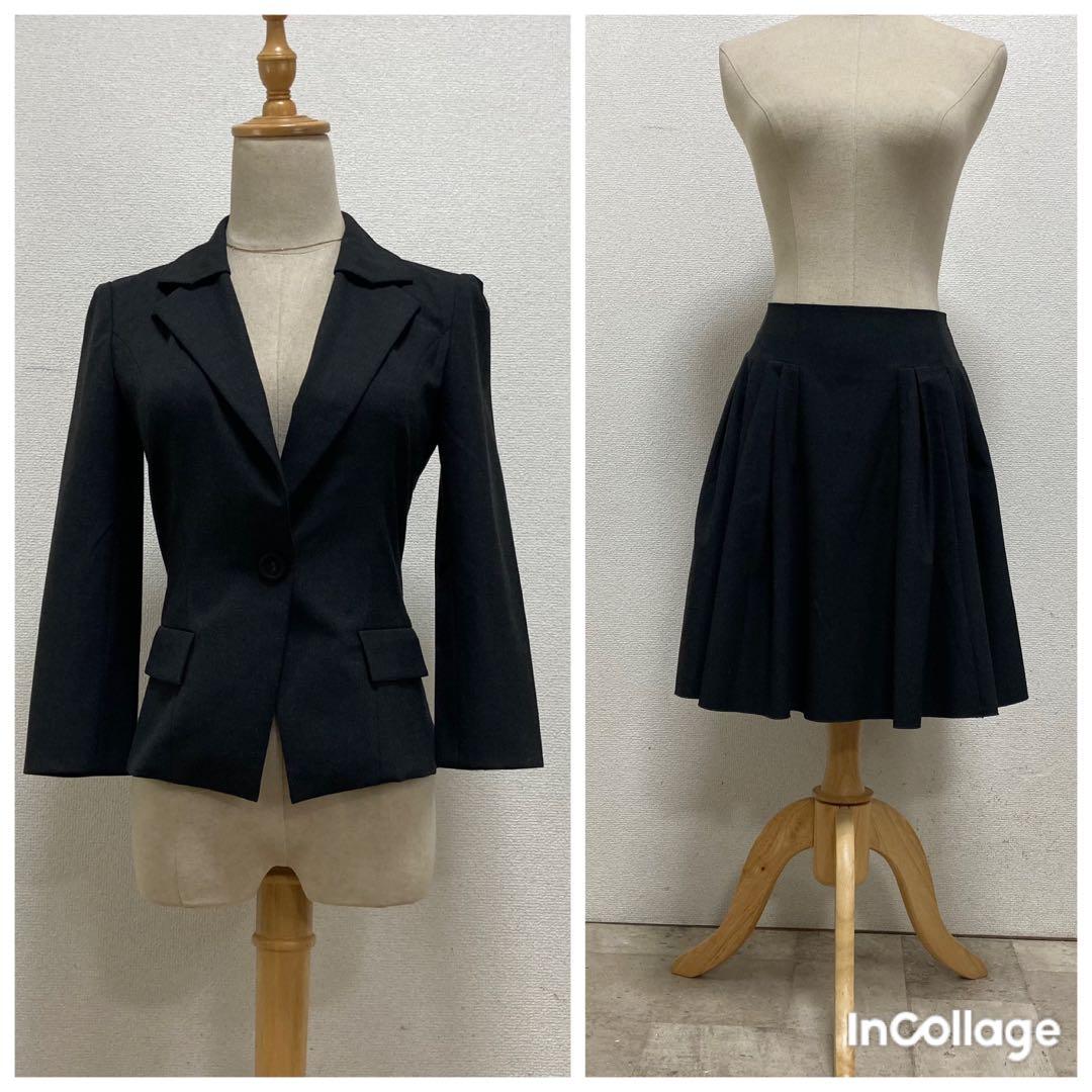 美品　フォクシーニューヨーク　フレアースカートスーツ　38 ウォッシャブル