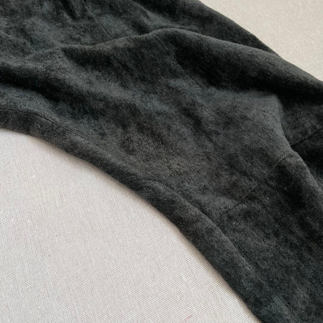 SHARE SPIRIT シェアスピリット　サルエルパンツ　ベロア　リネン　緑