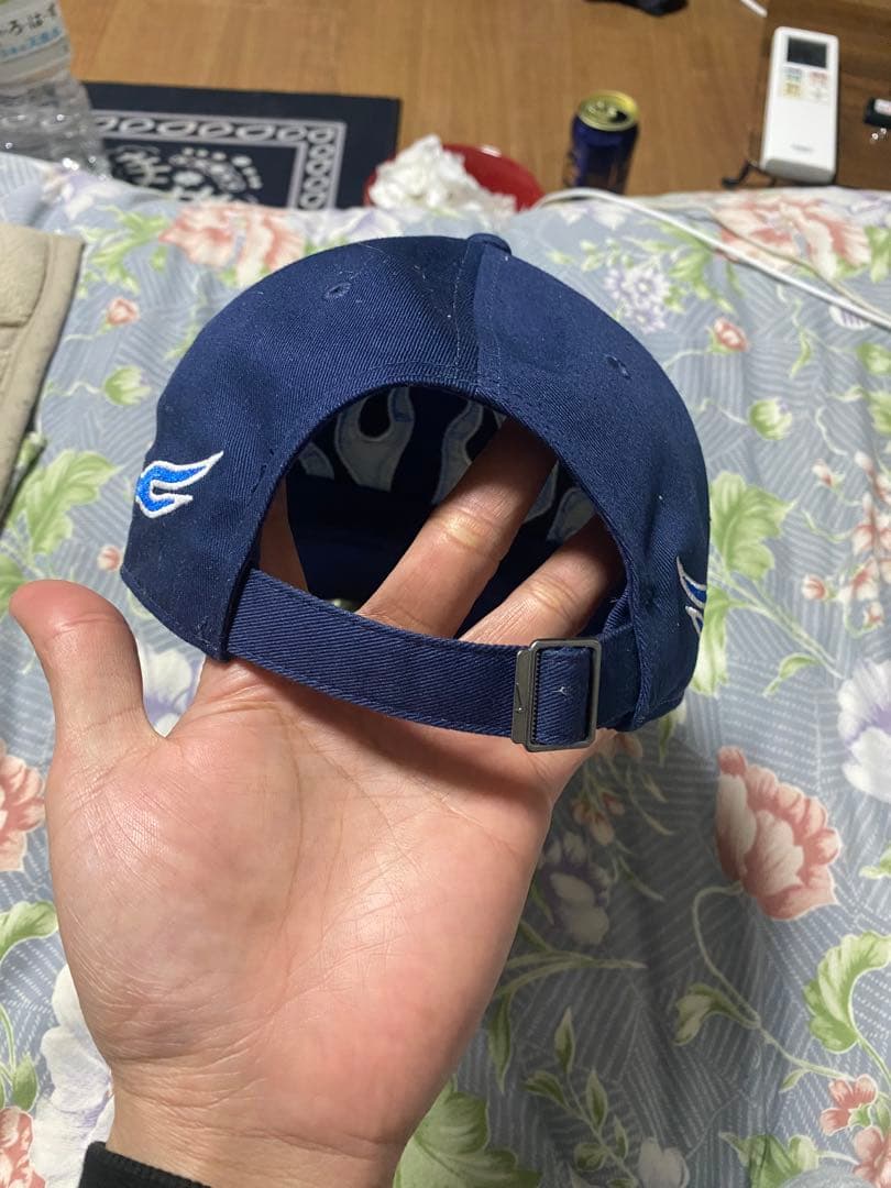 卸*し様 Nike 炎刺繍 ネイビーキャップ