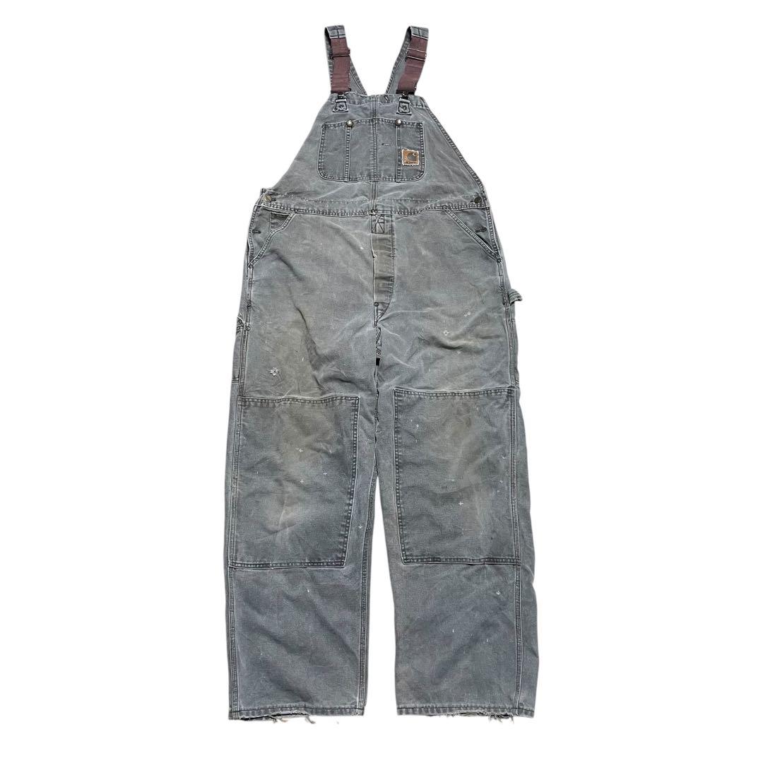 t*e様 90s Carhartt カーハート オーバーオール ブラック ダブル