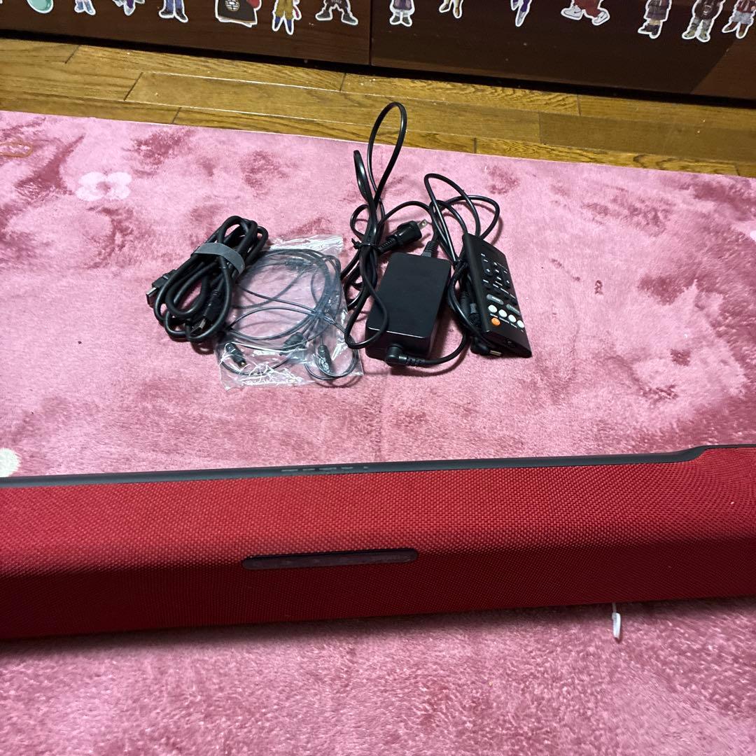 や*ち様 赤 サウンドバー スピーカー 本体