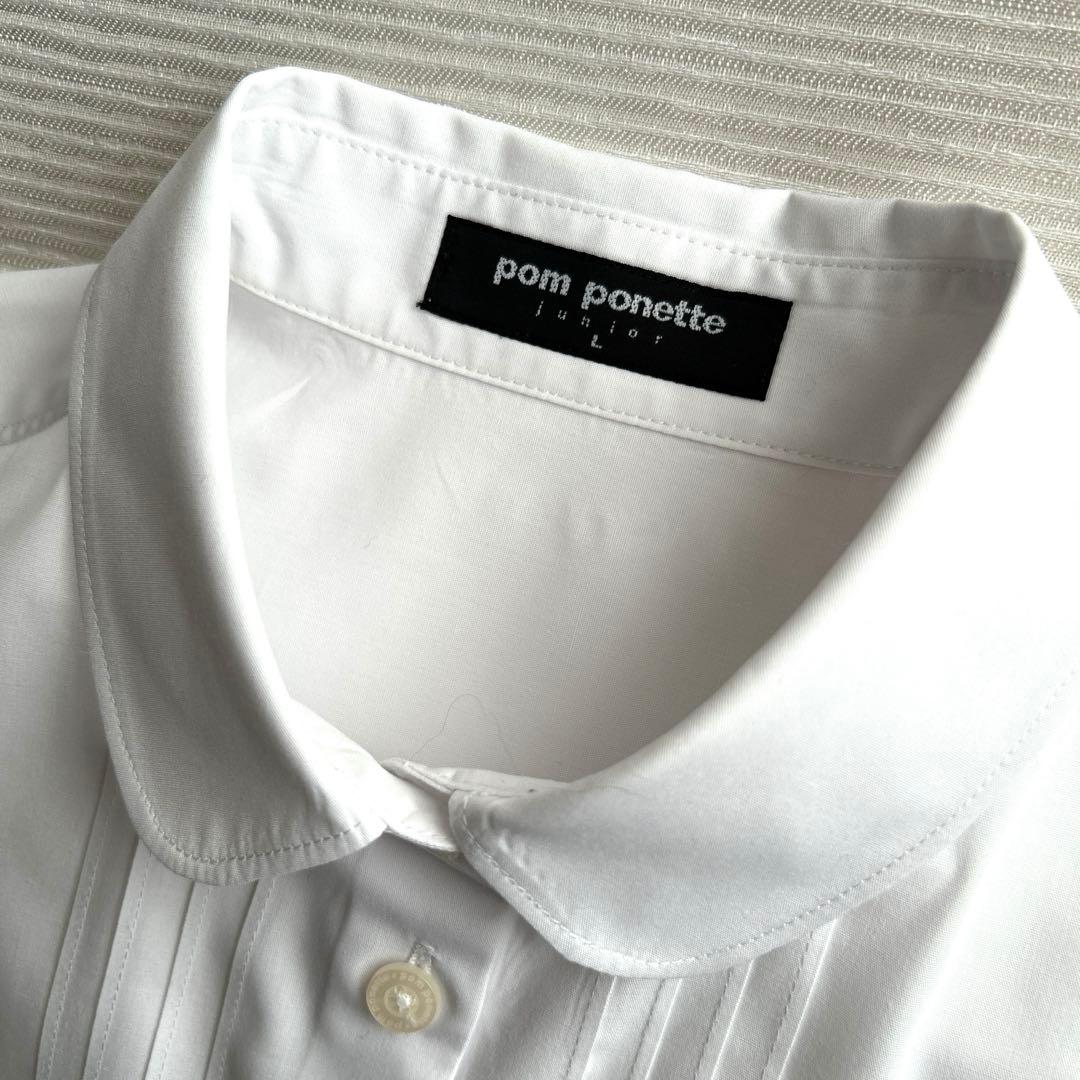 【美品】ポンポネットジュニア フォーマル スーツ セットL 160 受験 卒業式