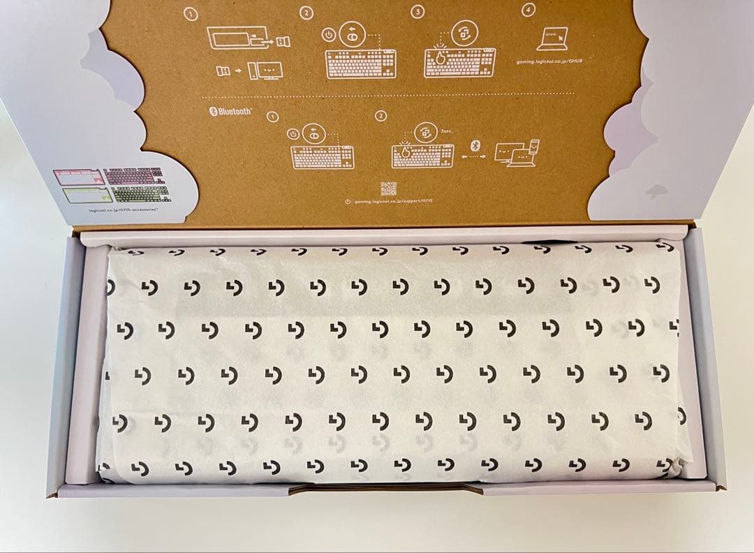 Logicool G715 オーロラコレクション ホワイト リニア軸