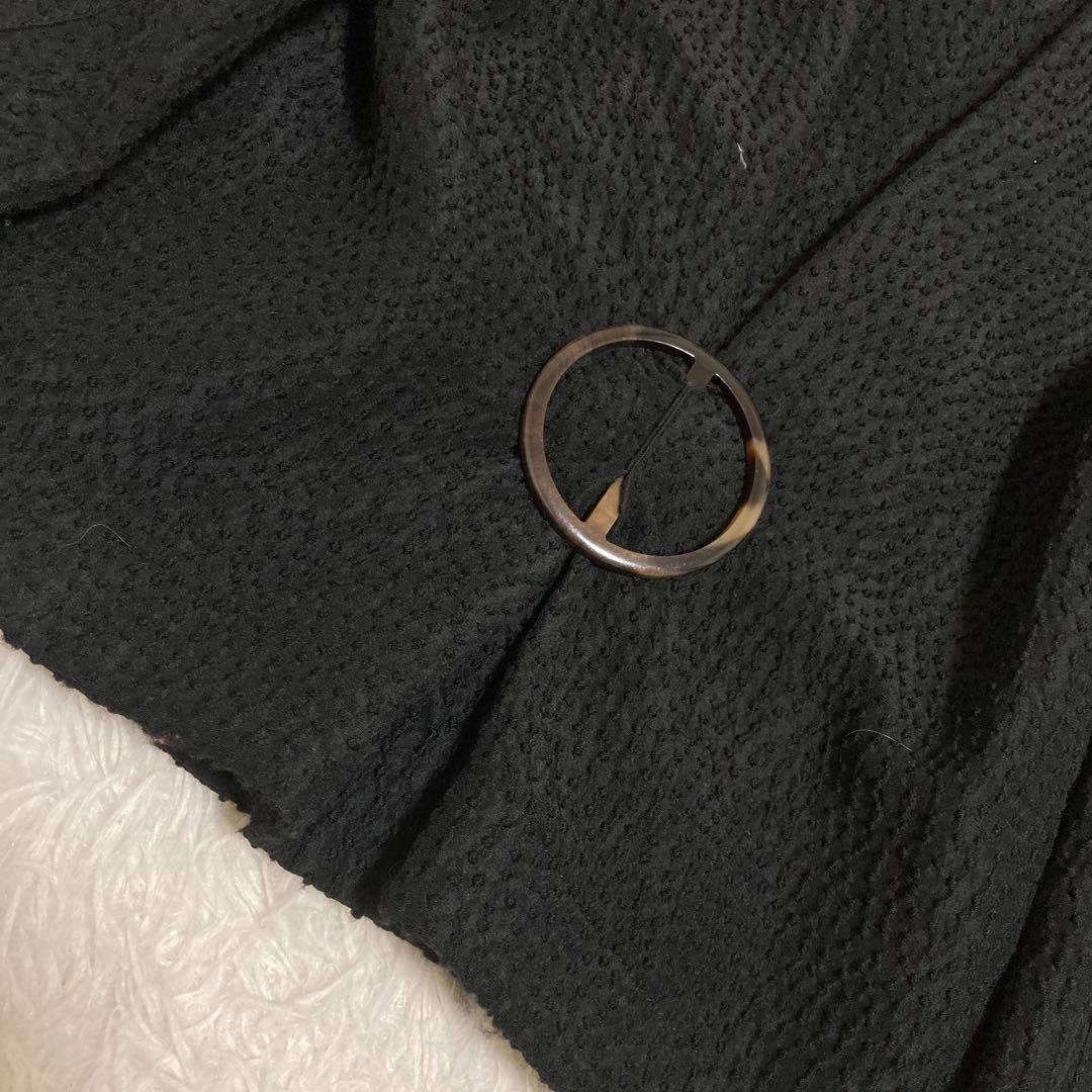 GIORGIO ARMANI ブルゾン ブラック 40 キレイめ オフィス 上品