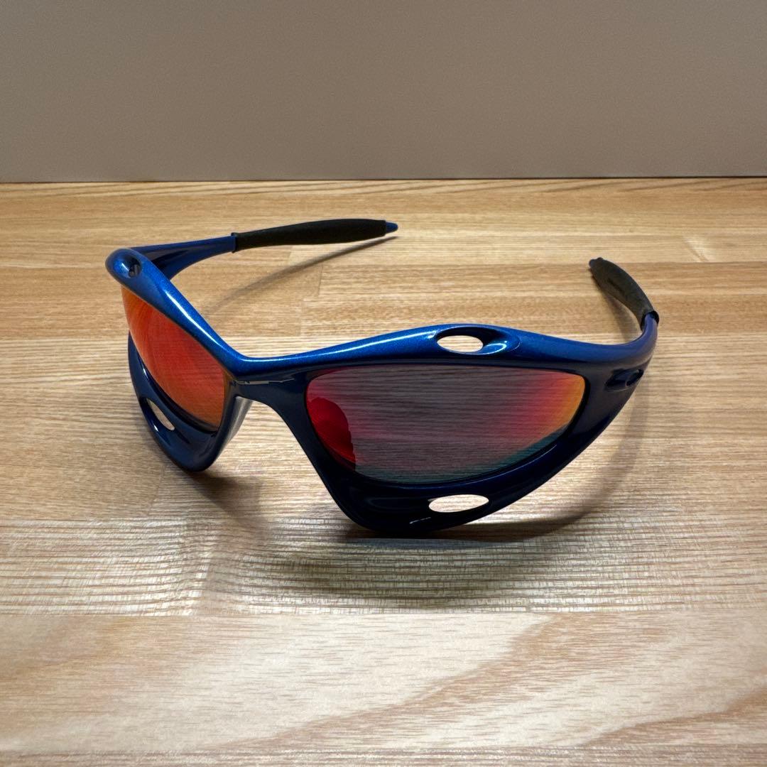 オークリー　レーシングジャケット　ブルー