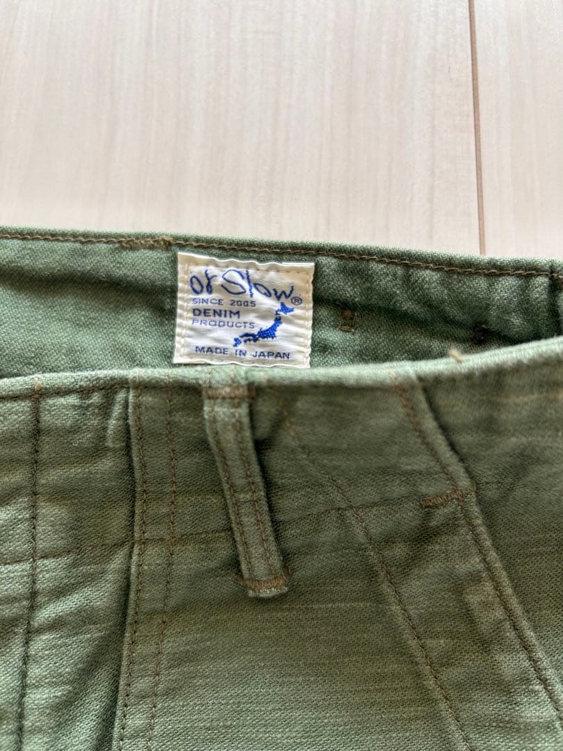 orSlow ベイカーパンツ　ミリタリー　オリーブグリーン