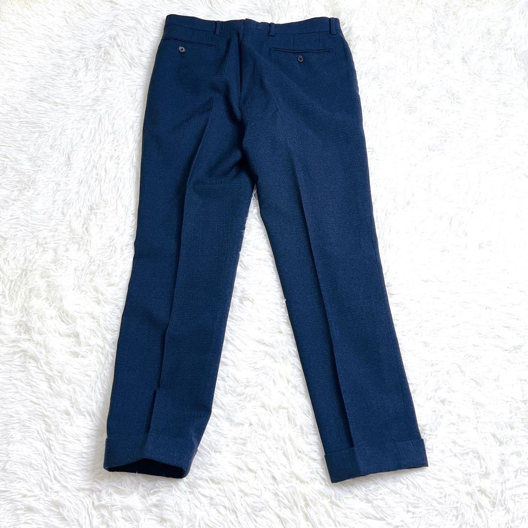 BEAMS F スーツ　セットアップ　ネイビー　日本製　ウール100%