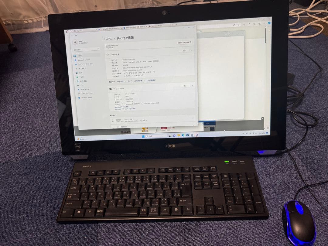 SSD爆速富士通 WH77/M Win11タッチパネル　ブルーレイCorei7