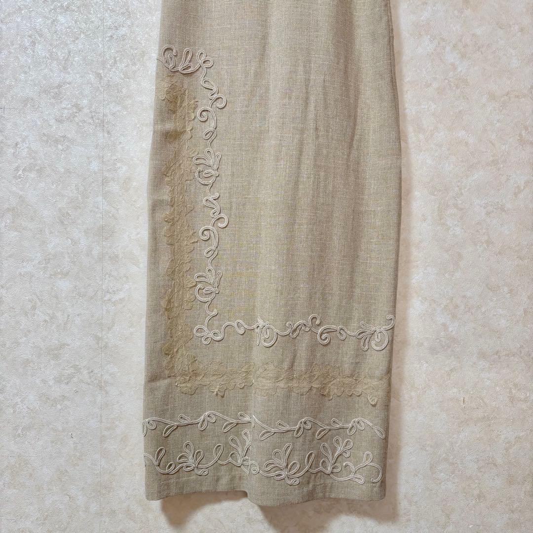 〖Eaphi〗EMBROIDERY LINEN LIKE ONEPIECE┋２