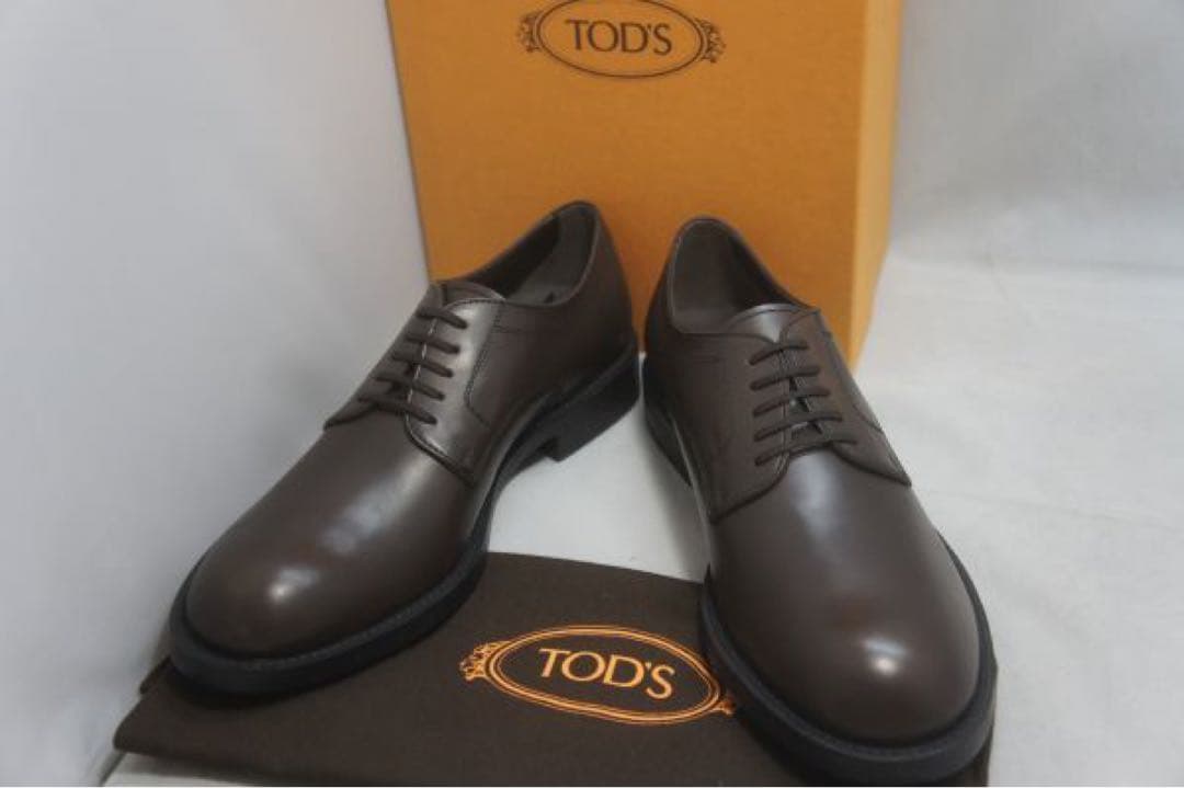 フォロー割 TOD'S トッズ ゴンミーニ プレーントゥ 8 T.MORO 茶