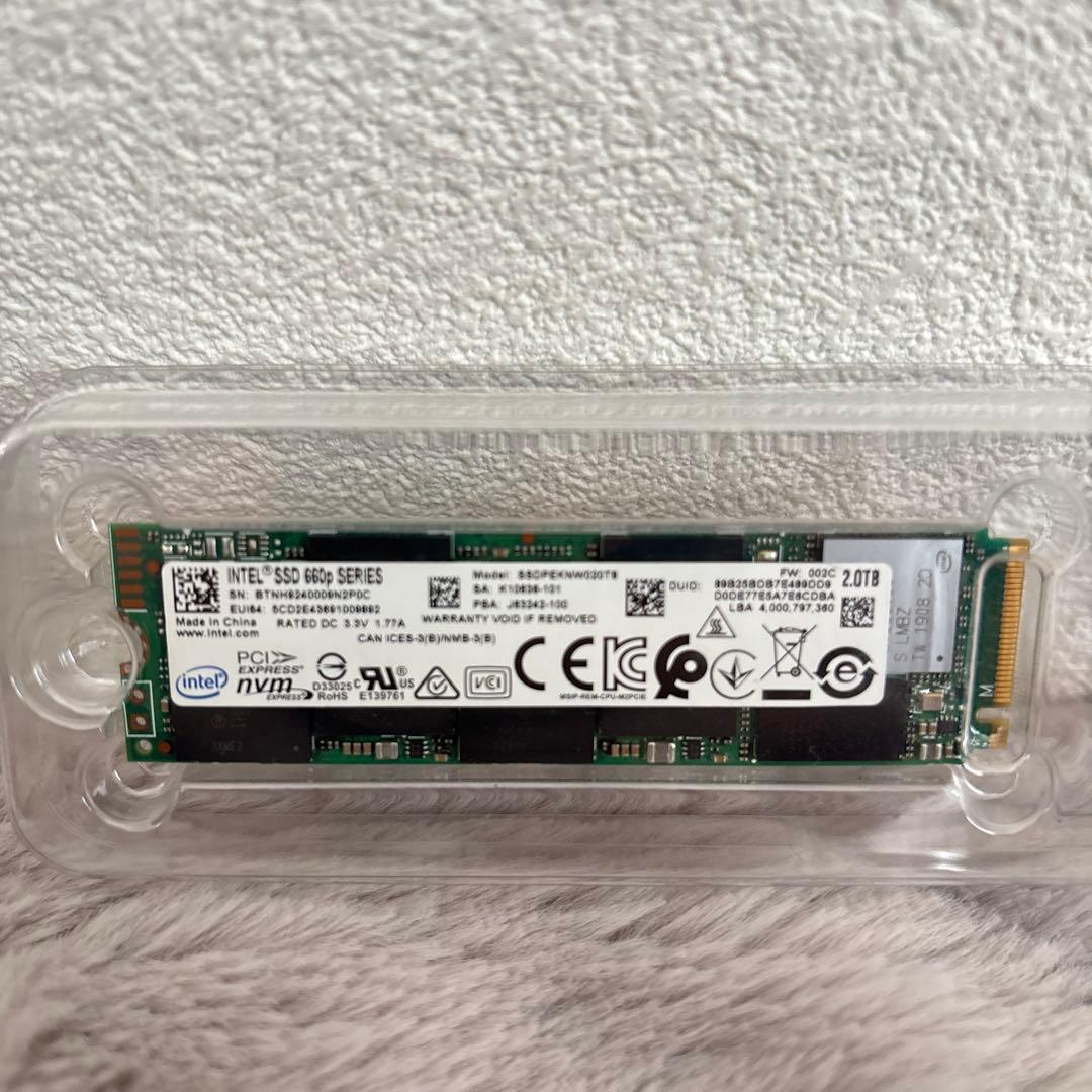 内蔵型SSD Intel NVMe M2 SSD 2TB 660p SSDPEKNW020T8