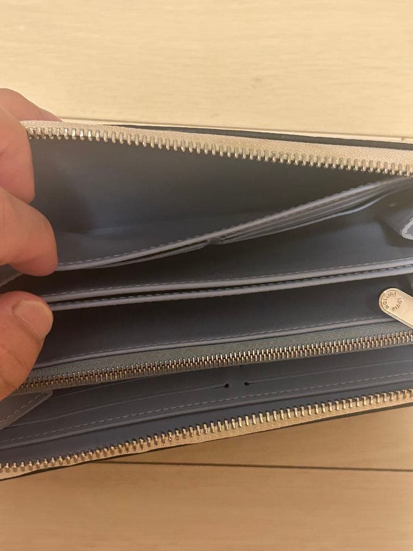 ニ*読様 ルイヴィトン ジッピーウォレット ブルーグラデーション マヒナ