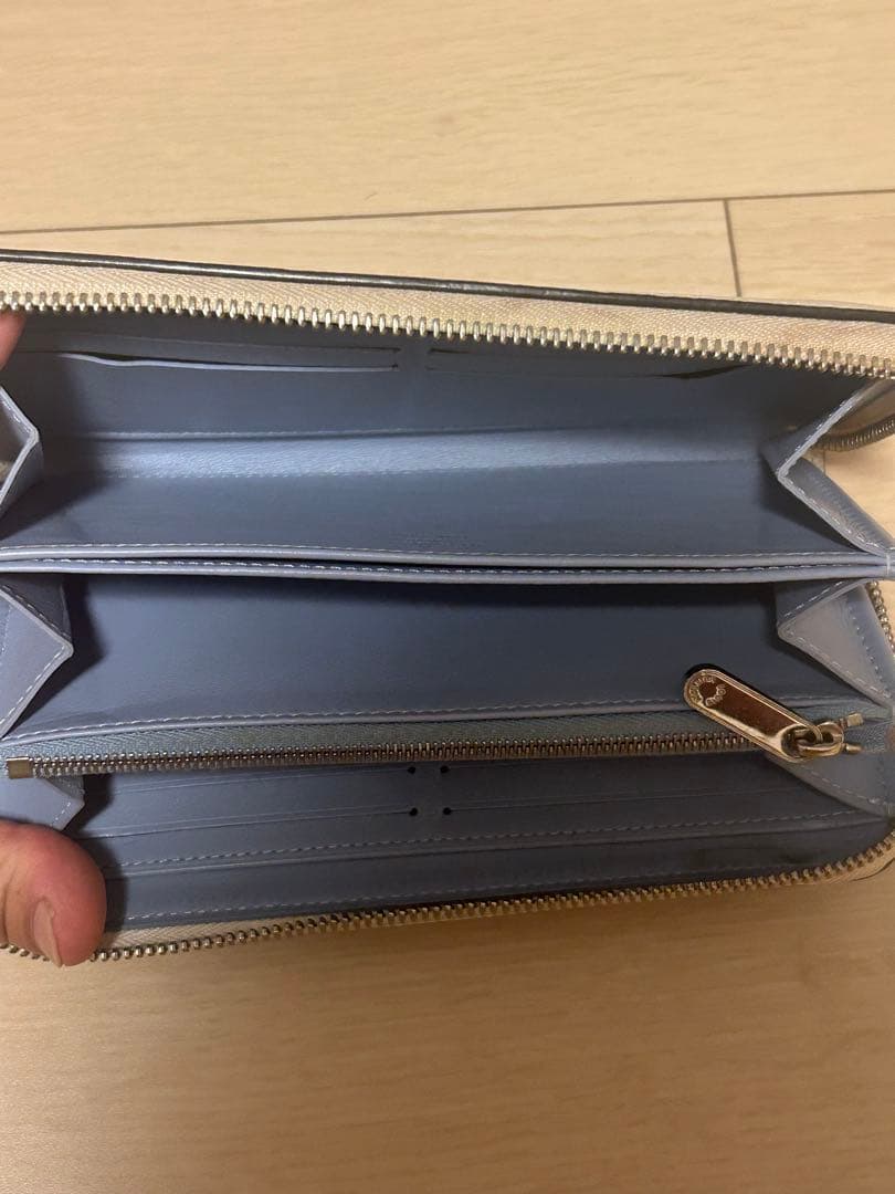 ニ*読様 ルイヴィトン ジッピーウォレット ブルーグラデーション マヒナ