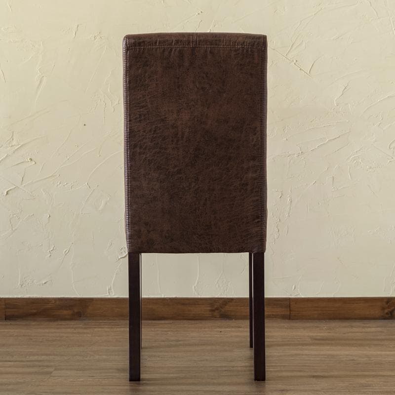 【送料無料】【2脚セット】ヴィンテージ風 ダイニングチェア 天然木 PUレザー