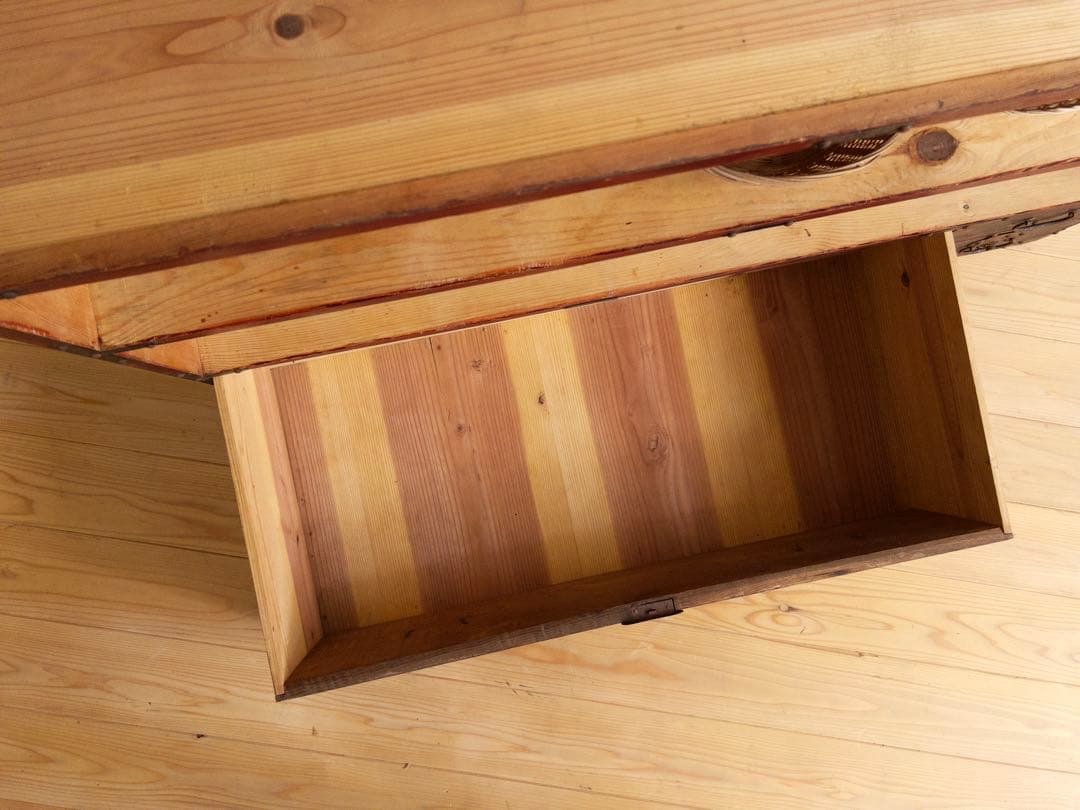 オープンシェルフ　飾り棚　抽斗　古道具　古家具　アンティーク