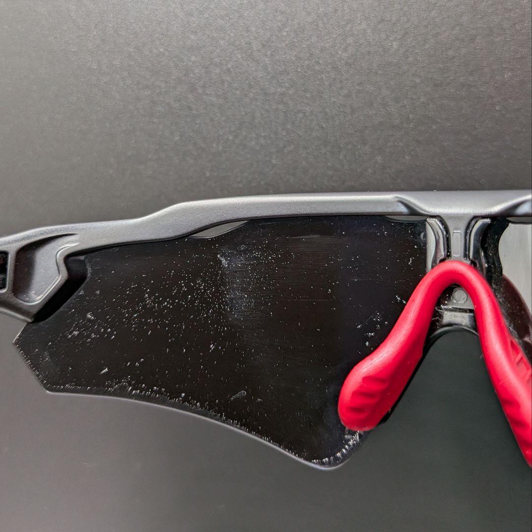 OAKLEY RADAR EV ブラック×レッド スポーツ 自転車 ランニング