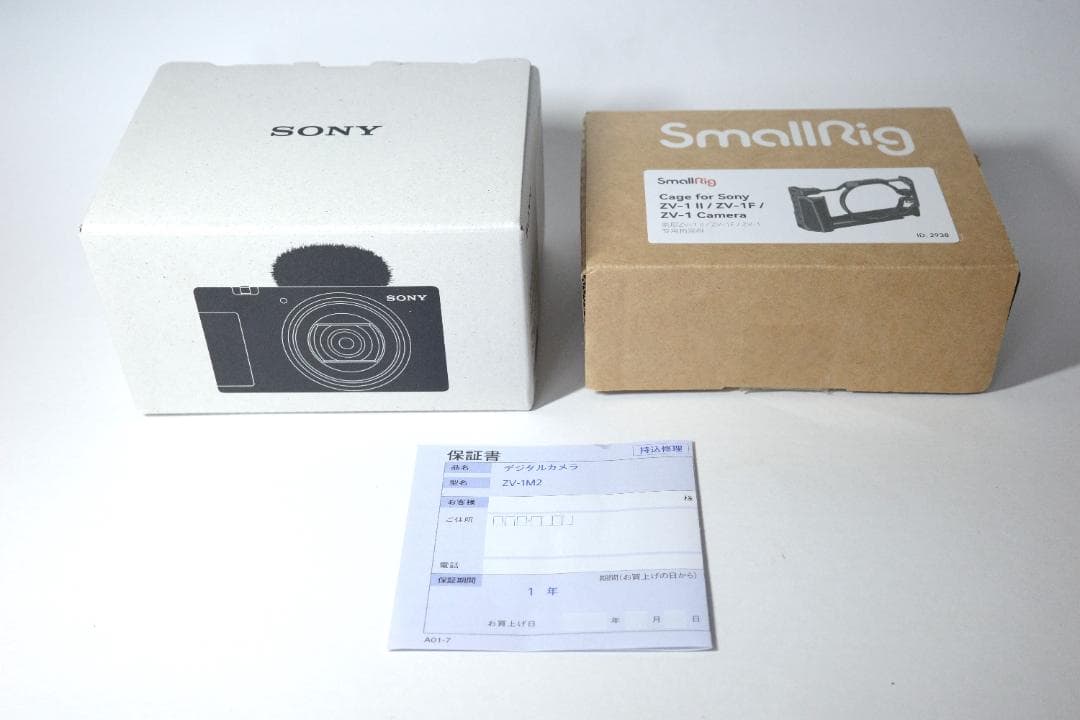 SONY ZV-1M2　smallrig製リグ＋グリップ＋予備バッテリー付き