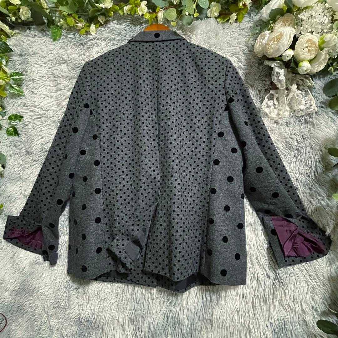 希少新品】ポールスミスドット 切替 ウールテーラードジャケット 大きいサイズ48