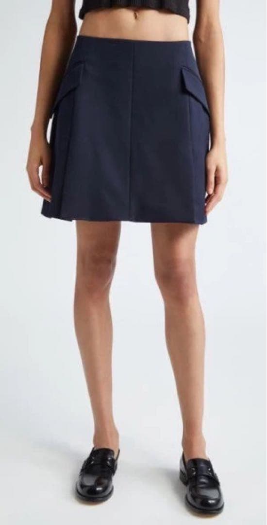 新品15万！MERYLL ROGGE 金ボタン テーラード スカート 紺 42