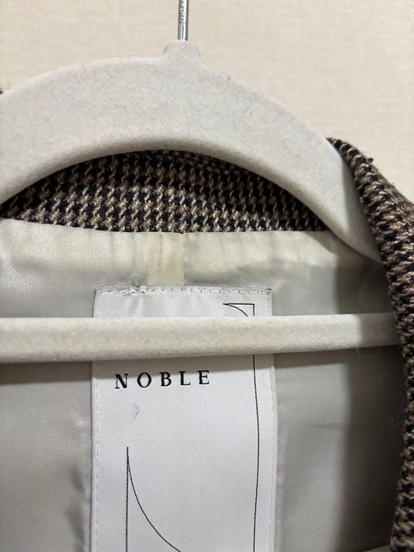 NOBLE オーバーサイズチェックジャケット