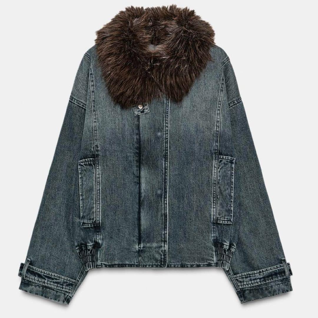 【完売品】ZARA ZW COLLECTION デニムボンバージャケット S