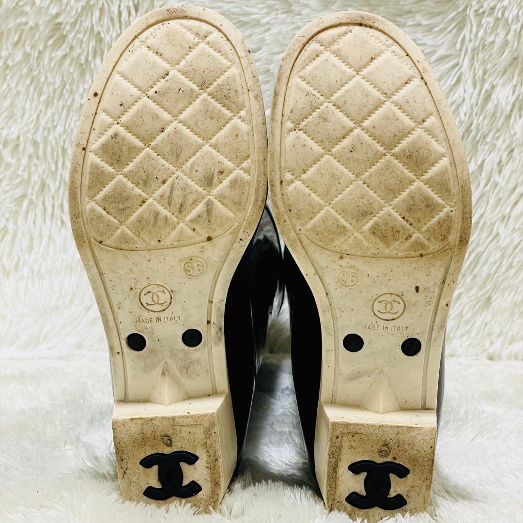 CHANEL シャネル レインブーツ ココマーク カメリア 36 箱＆保存袋