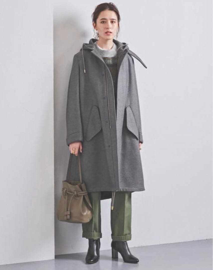 美品 THE RERACS ウールロングモッズコート　アローズ別注