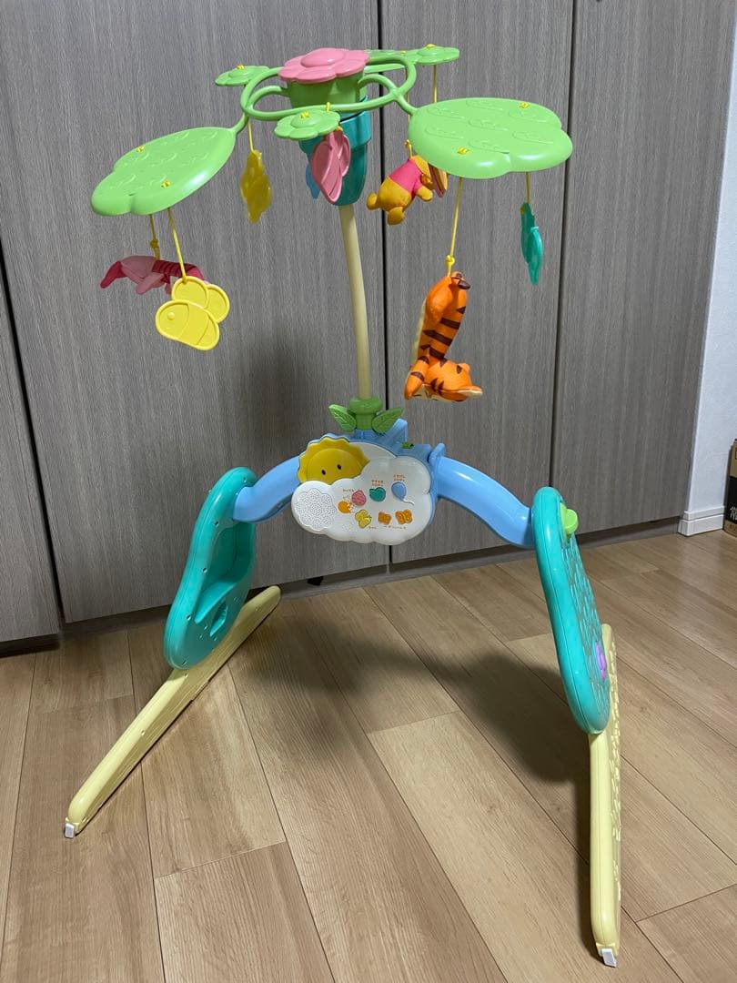 ◆美品◆くまのプーさん えらべる回転6WAY ジムにへんしんメリー プーメリー