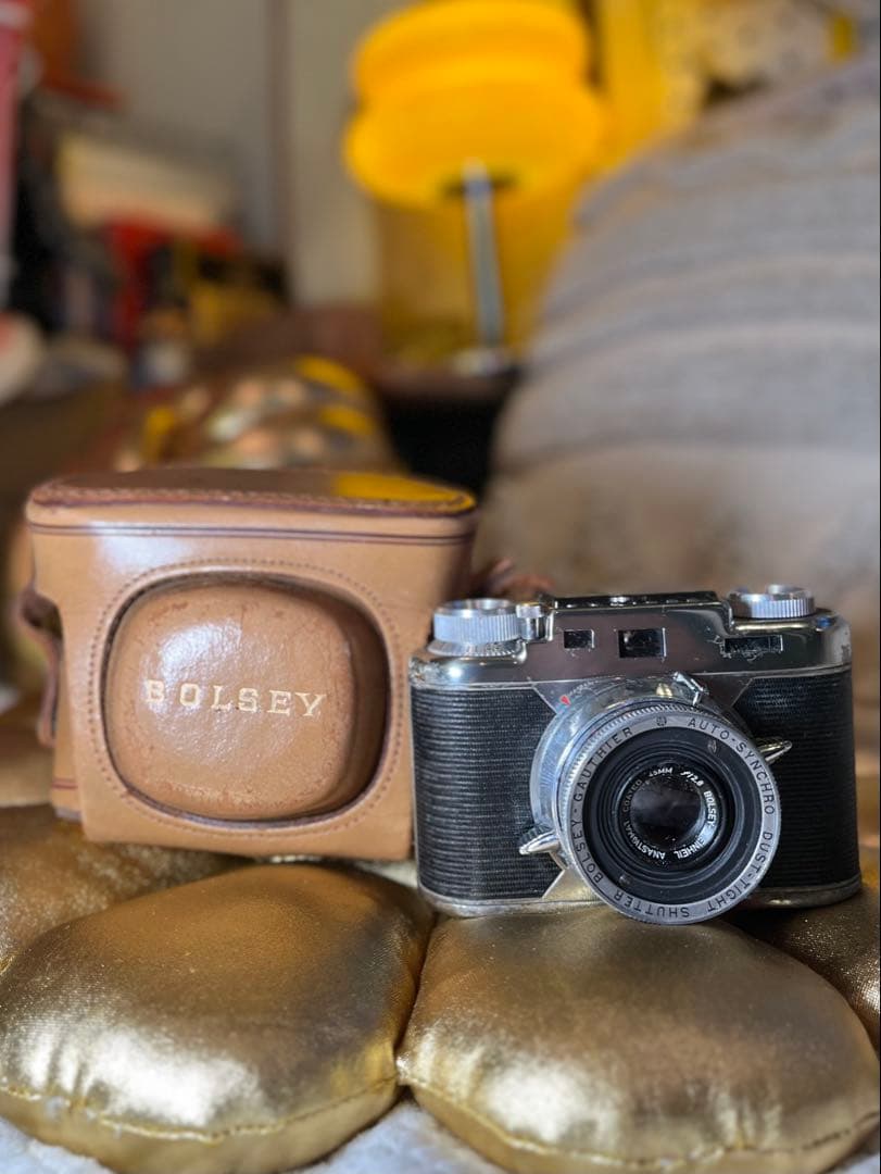 BOLSEY JUBILEE 45mm f2.8 革ケース付 並品