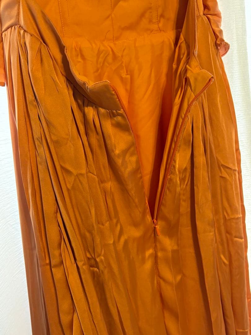 テラコッタカラードレス　結婚式　前撮り　二次会