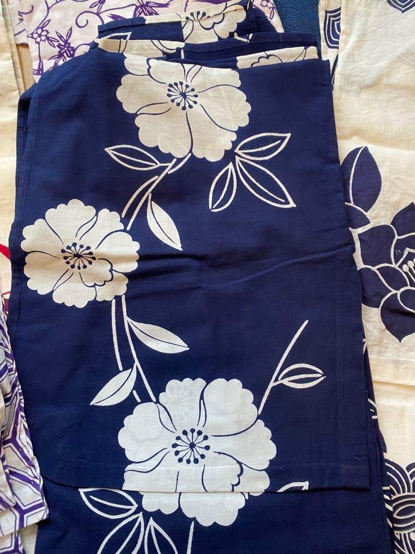 浴衣まとめ売り　7枚　浴衣　絞り柄　アンティーク