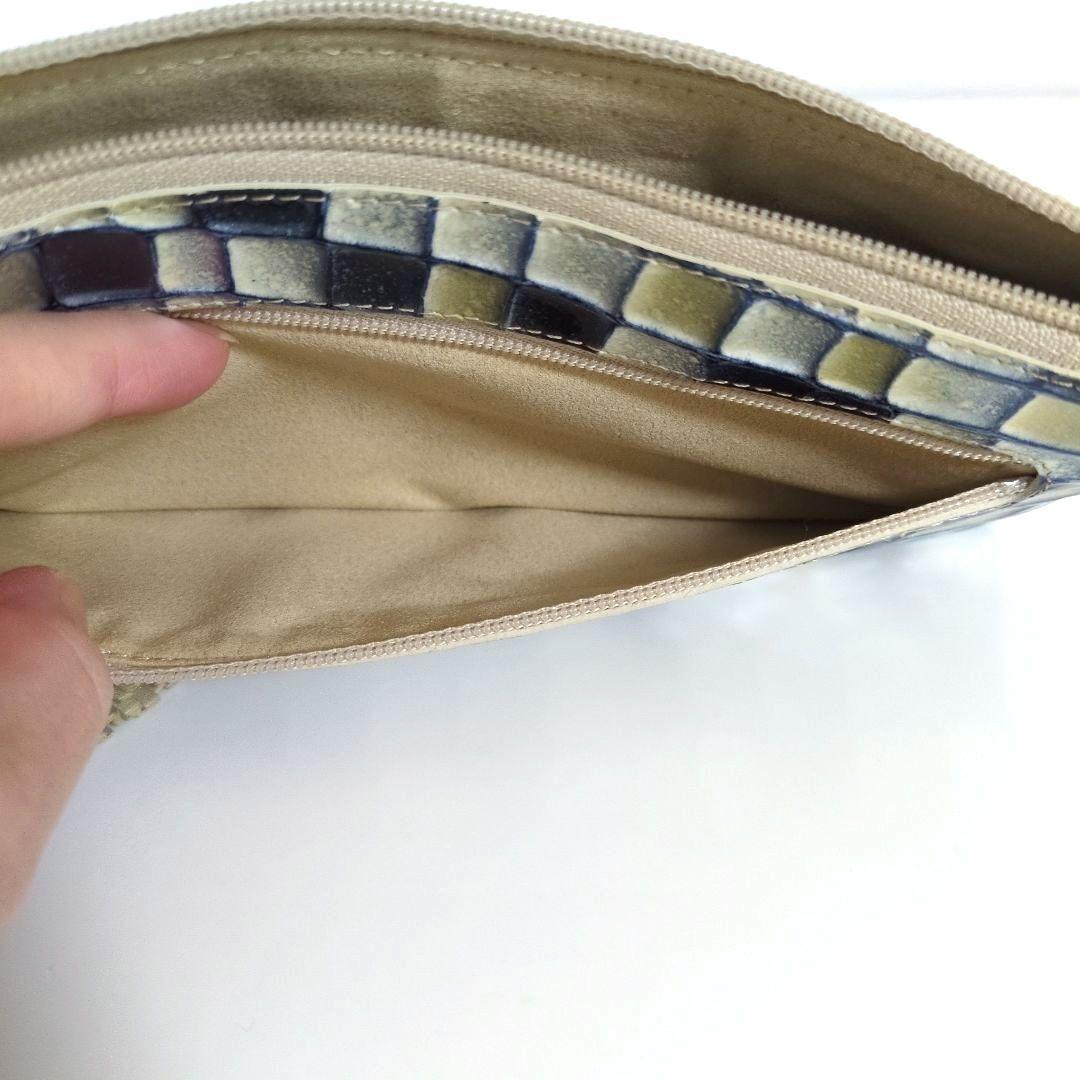 ATAO アタオ リモ ヴィトロ ブループリズム 長財布 L字ファスナー