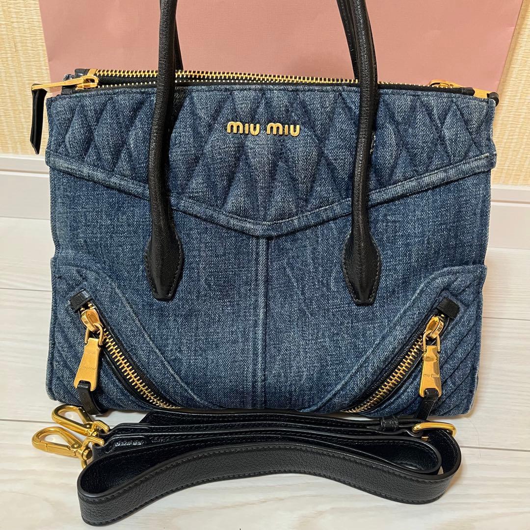 miumiu❤️ミュウミュウ 3wayデニムトートバッグ