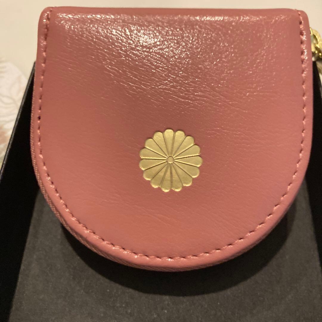【皇居限定】桜ピンク 馬蹄型小銭入 ケース　桜色　桃色　財布