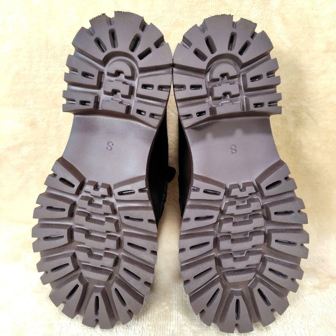 極美品 LANA着用モデル イエロー シューズ 厚底ローファー ブラウン 23