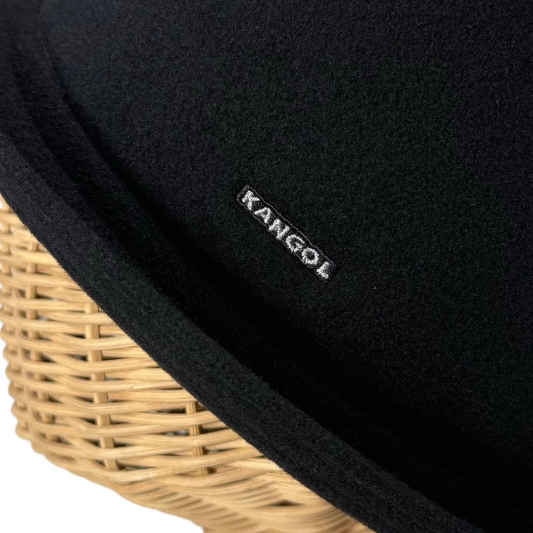 SALE⭐️KANGOL　ウール素材　ポークパイハット　Black　Lサイズ