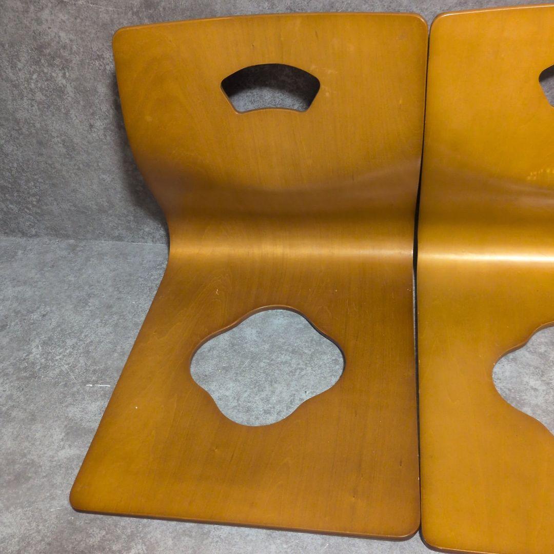 演漆　曲げ木座椅子 8席セット