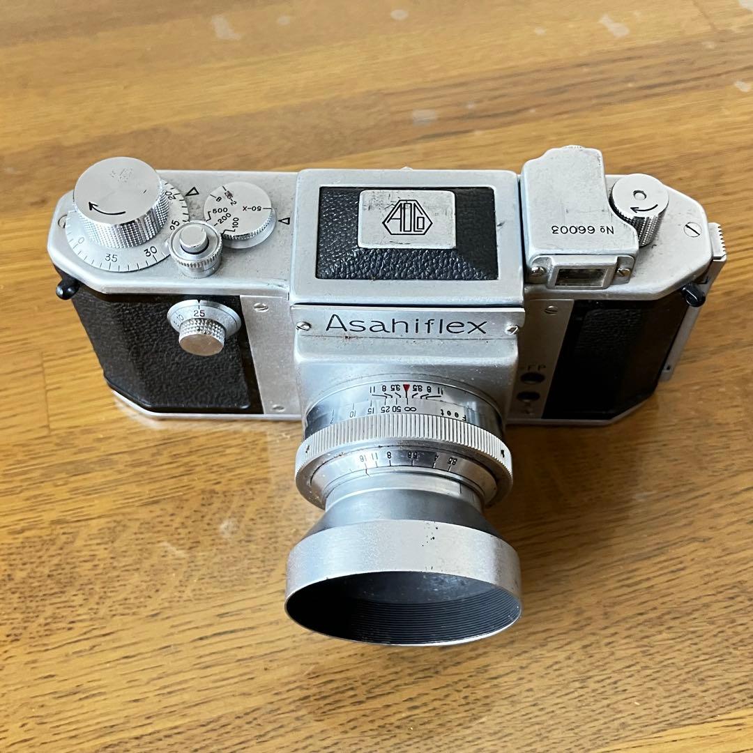 Asahiflex アサヒフレックス 一眼レフカメラ　革ケース付き