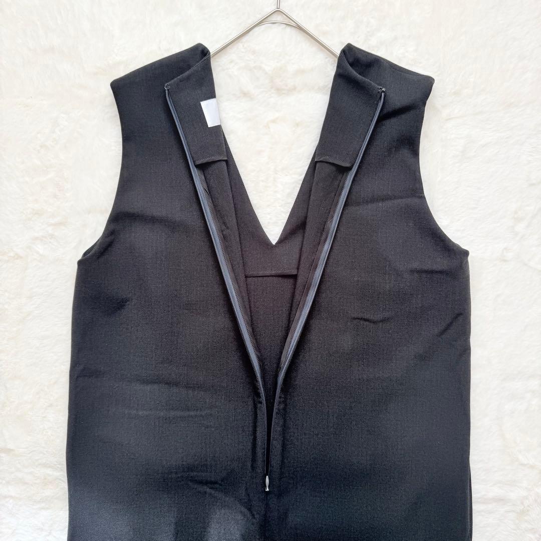 未使用級✨ソージュ　ウールライクジャンパースカート　ブラック　M 現行品