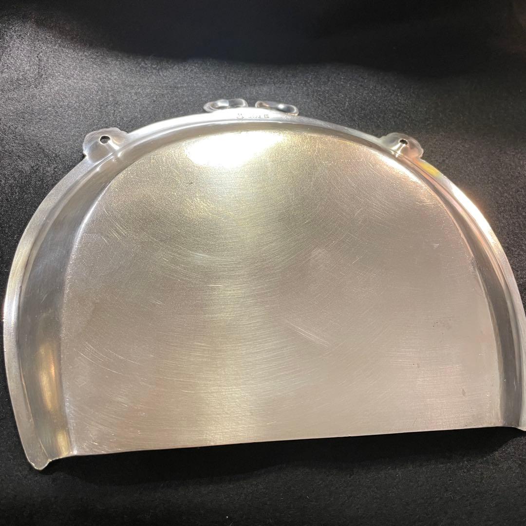 アンティーク シルバープレート ブラシとちり取り ダストパン 卓上用 リボン装飾