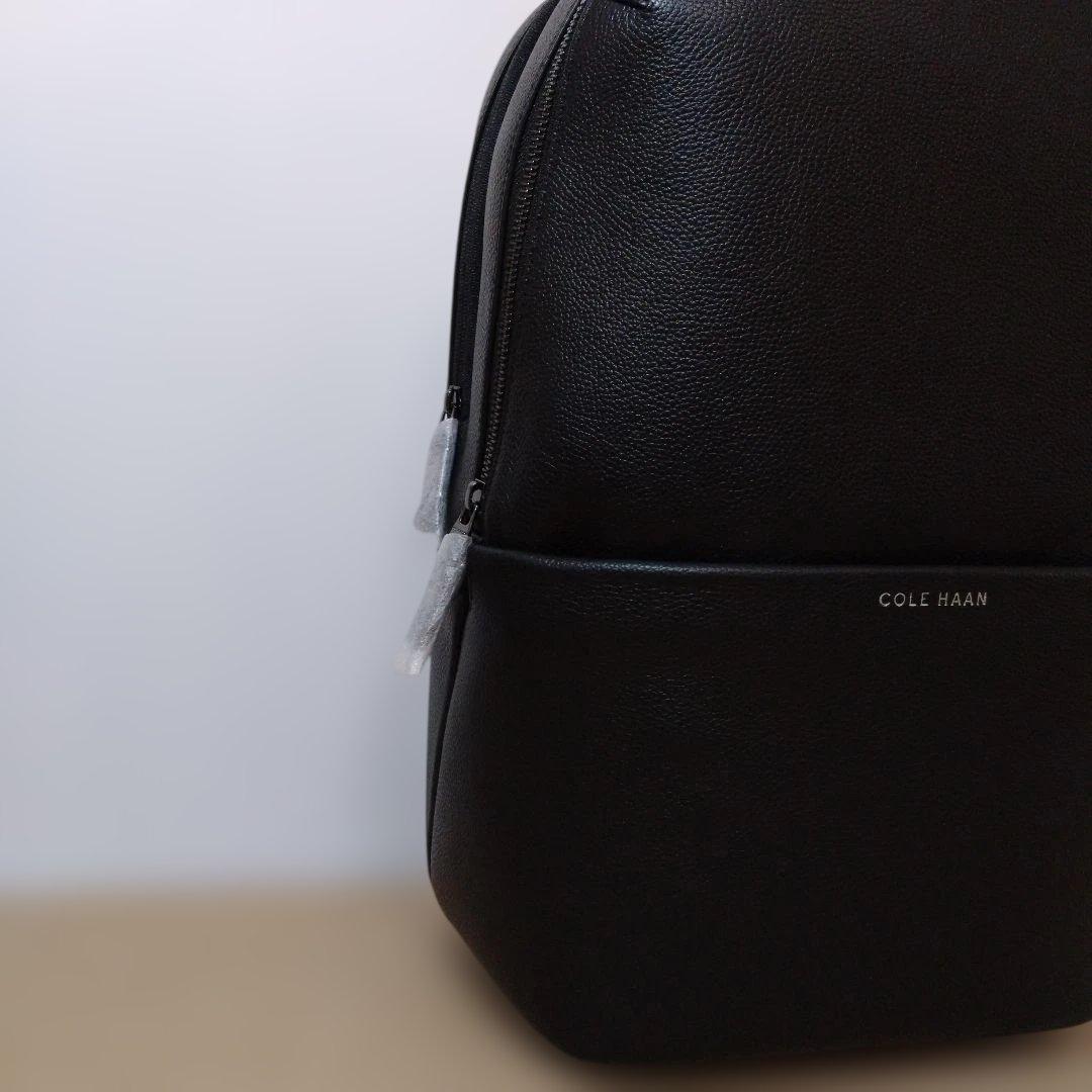 新品 COLE HAAN レザー バックパック 黒 コールハーン