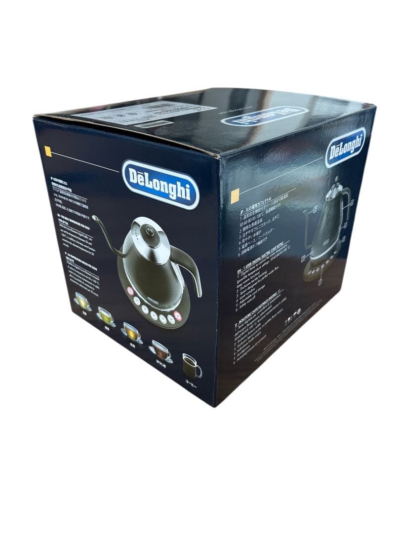 DeLonghi Icona Cafe Kettle 電気カフェケトル ブラック